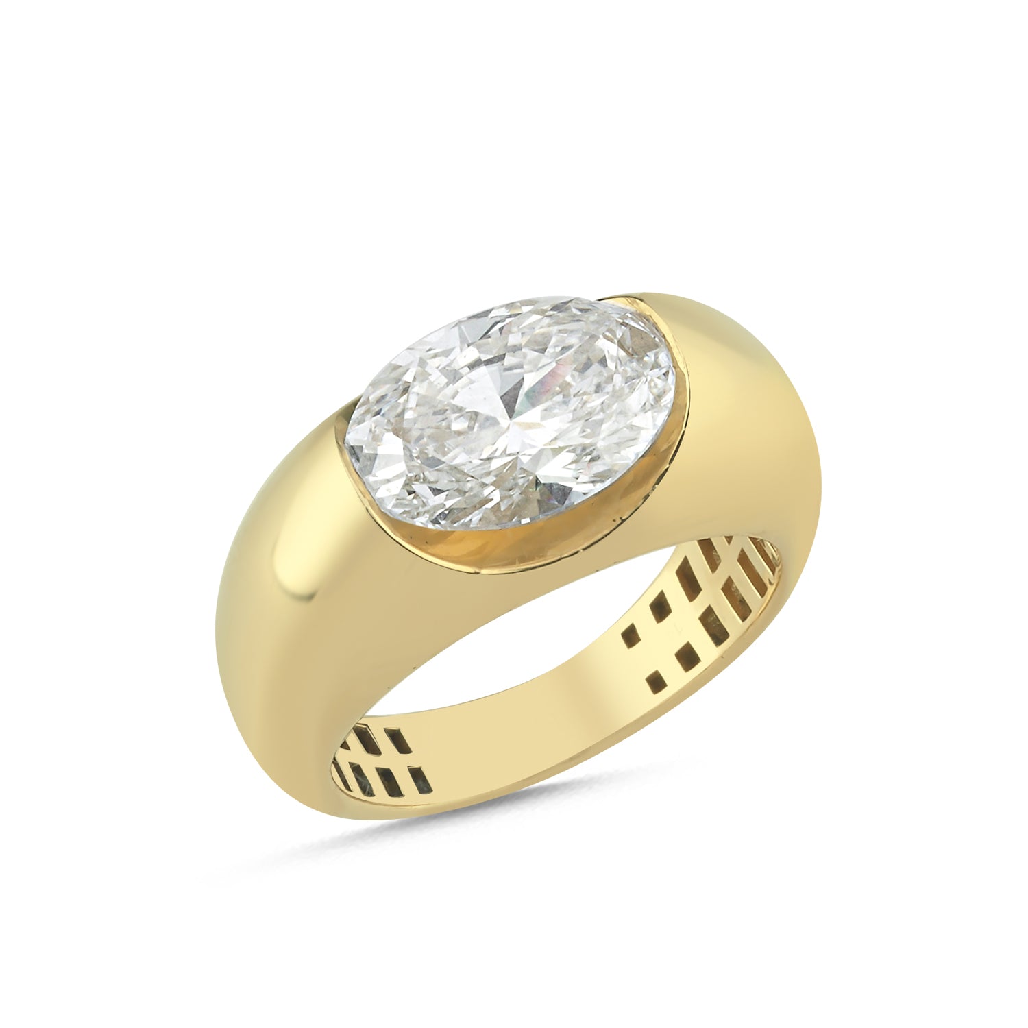 AURA 3,06 karat oval kesim yüzük