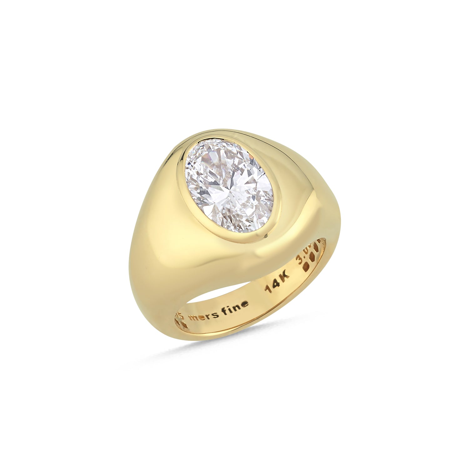 AURA 3 ct Oval Kesim Yüzük