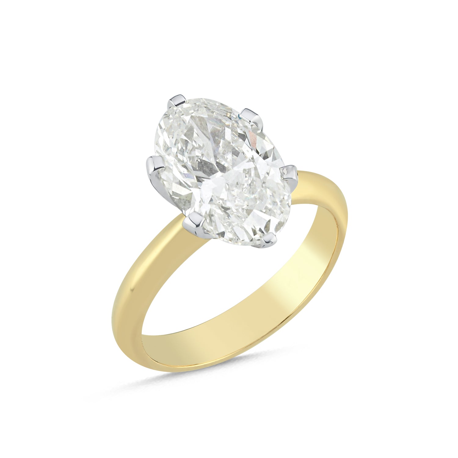AURA 4,22 karat oval kesim yüzük