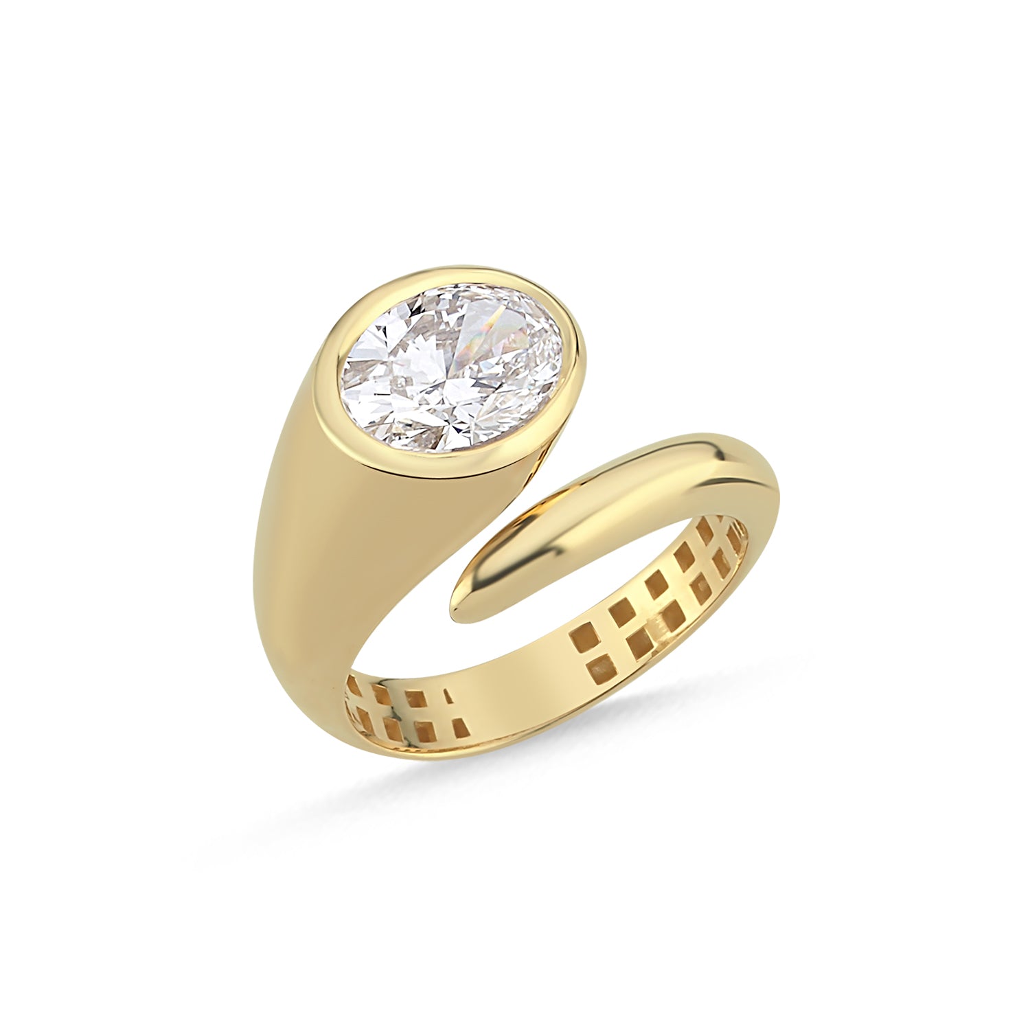 AURA 1,51 ct oval kesim yüzük