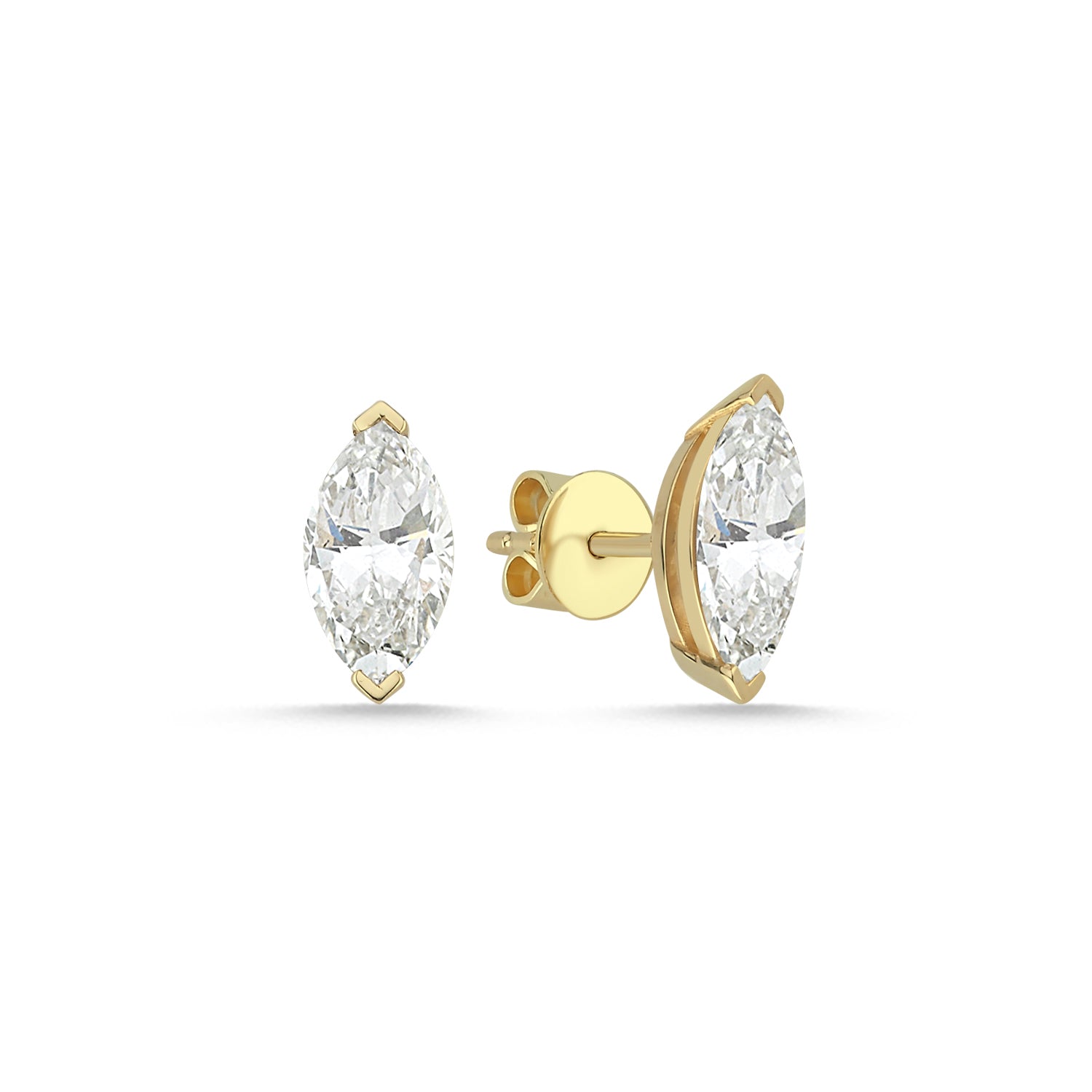 AURA 4 ct Markiz Kesim Küpe