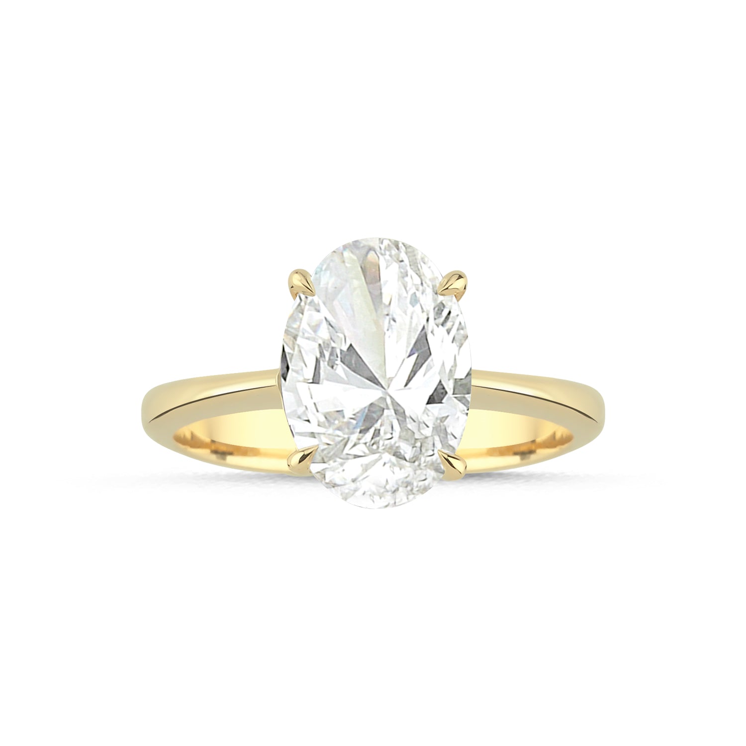AURA 3 ct Oval Kesim Yüzük