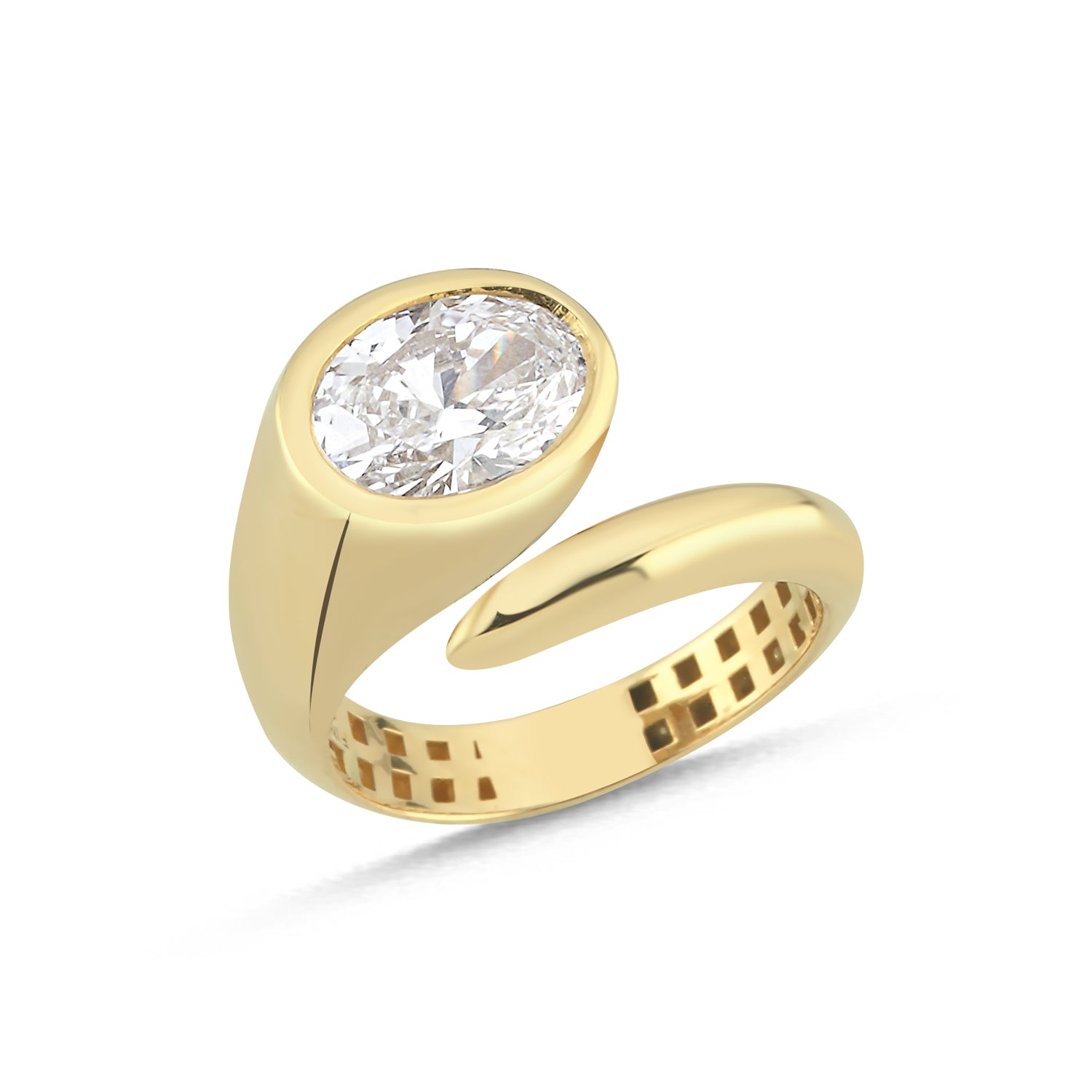 AURA 2 ct Oval Kesim Yüzük